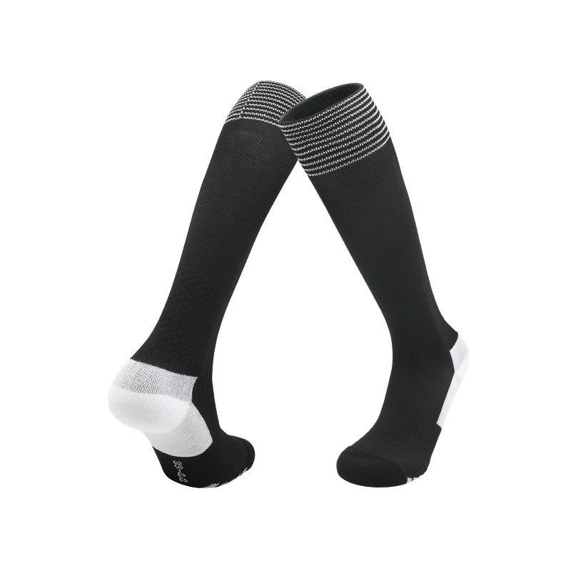 Autumn And Winter Thin Sports Long Socks White Non-Slip Stockings Towel Bottom Breathable Full Rubber Band Football Socks Men