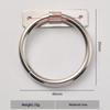 Iron Sheet Circle Iron Ring New Chinese Home Improvement Drawer Wardrobe Door Cabinet Surface Mount Double Hole Small Handle