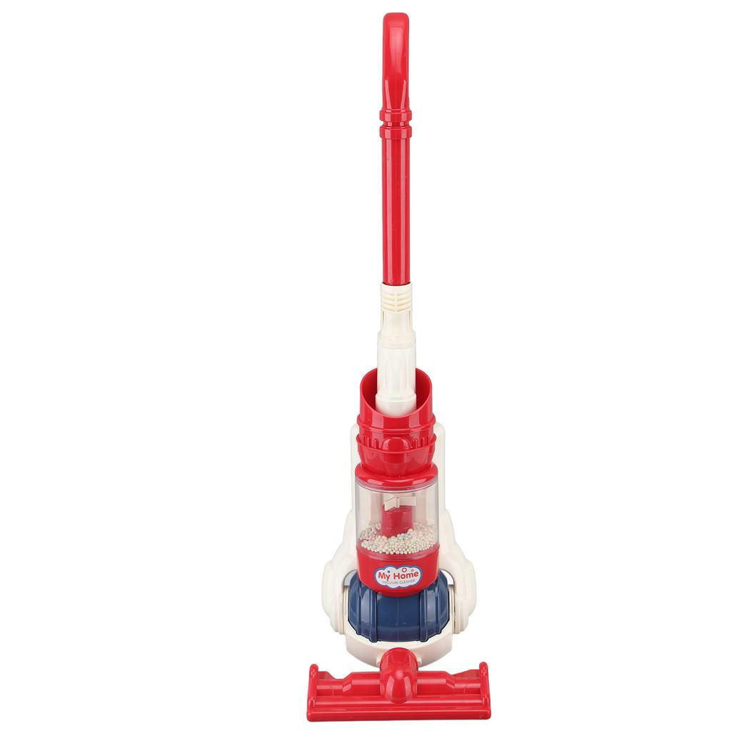 Vacuum Cleaner Toy Red Easy To Grip Detachable Working Suction Toy for Kids Over 3 Yeas Old