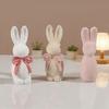 Long-Eared Rabbit Mold Flexible Resin Silicone Mold Bow Rabbit Candle Mold  For Diy Crafts Molds For Aromatherapy Candle