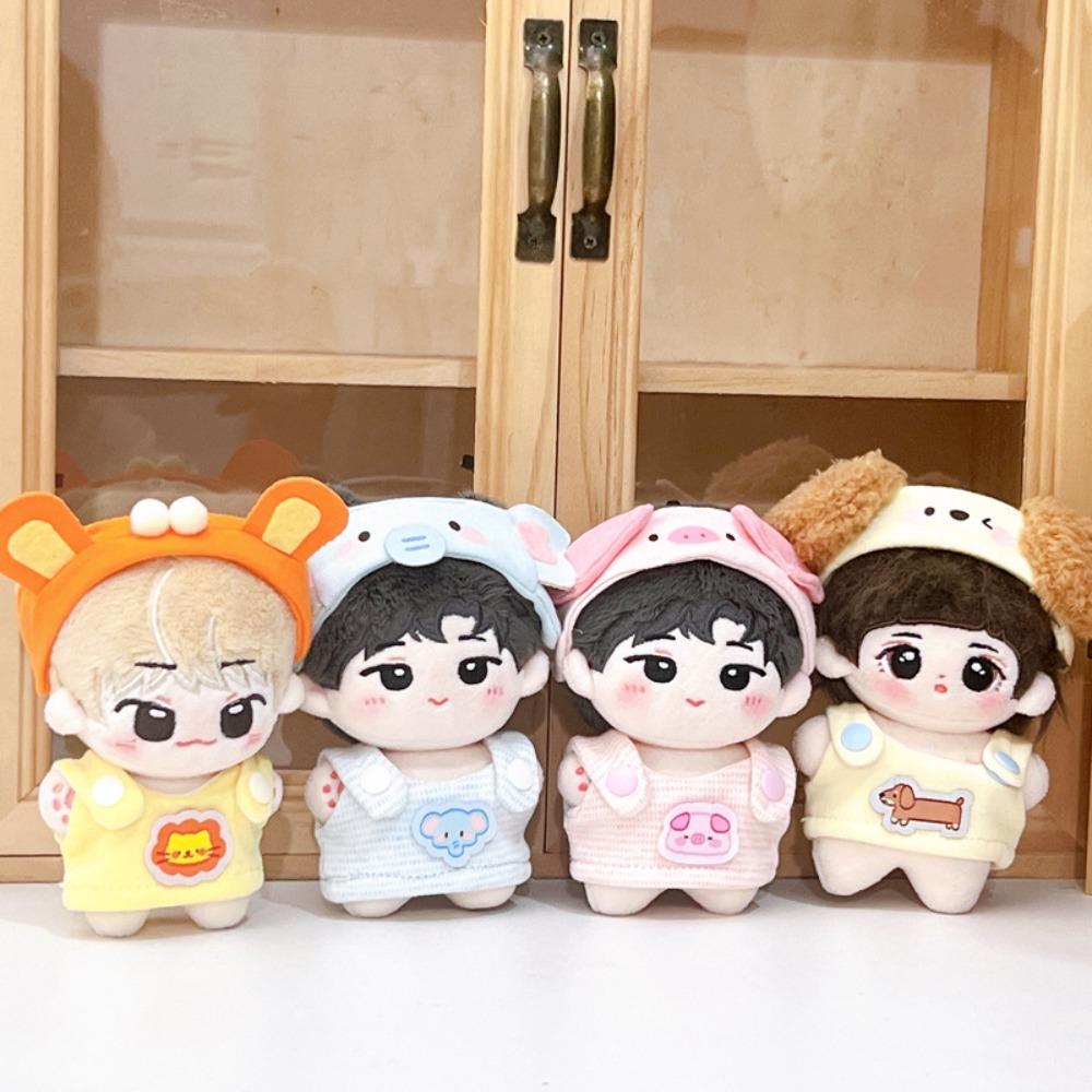 Strap Dress Doll Clothes Outfit Lion Doll Dress Up Set 10cm Cotton Doll Clothes  Doll Accessories