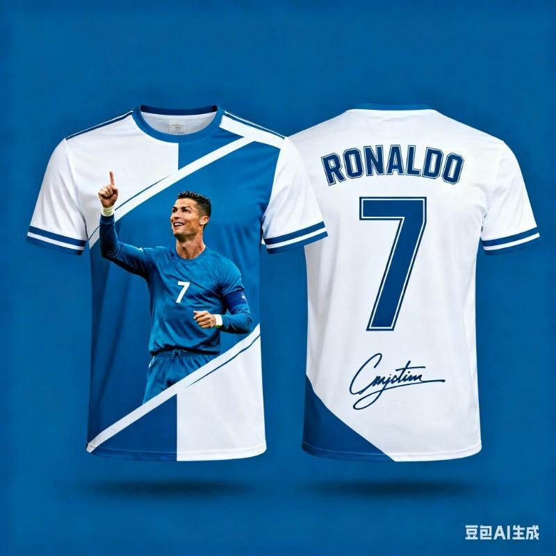 Ronaldo 7 ChatGPT AI Football Jersey Fan Edition Soccer Training Tops For Adults Summer Comfortable Casual Sportswear