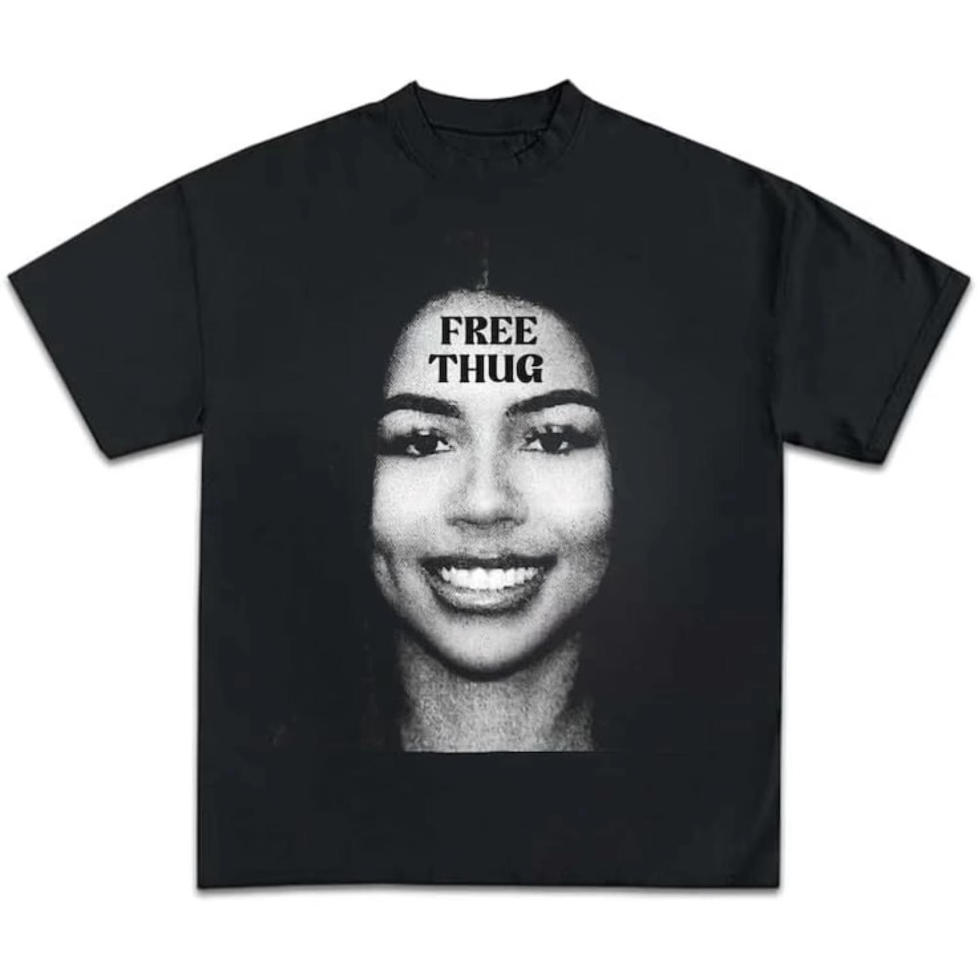 

Mariah The Scientist Free Thug Rapper Star Fashion Cotton Shirt Unisexs Clothing Womens T Shirt Round Collar 2026 Summer New Top L