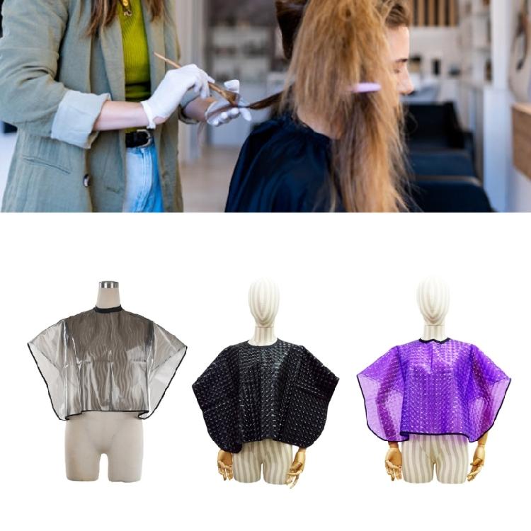 Hair Dyeing Cape Hair Cutting Collar For Home Salon Use Soft Hook And Loop Fabric Stays In Place