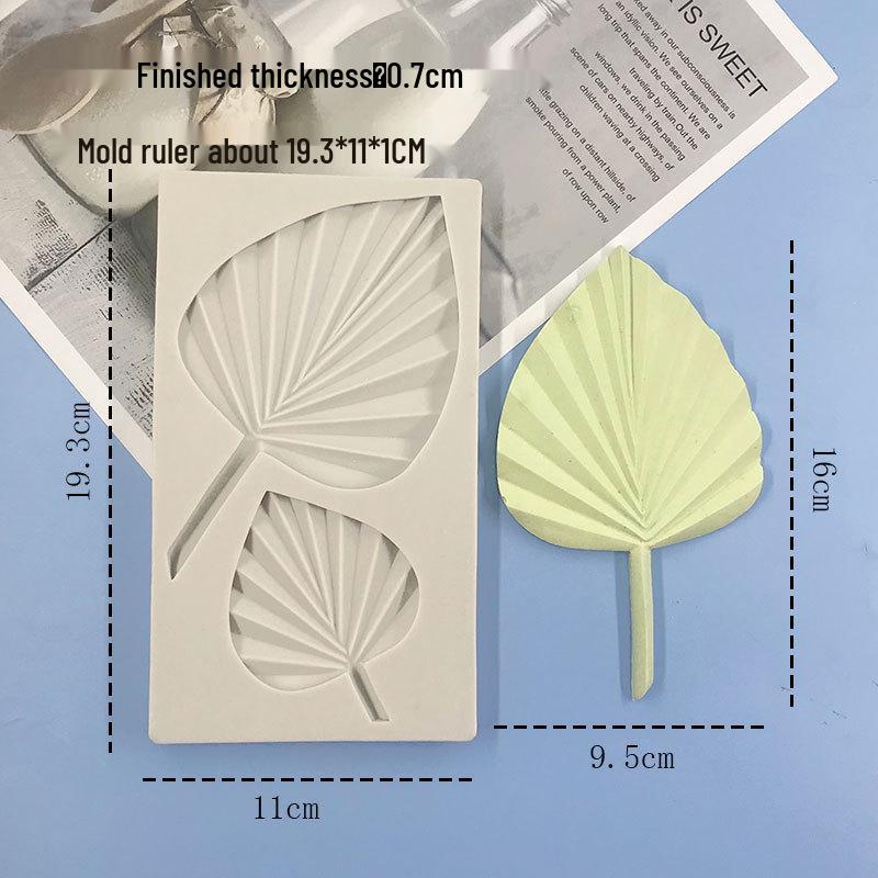 Forest Style Banana Leaf Silicone Molds for Cake and Chocolate Decoration
