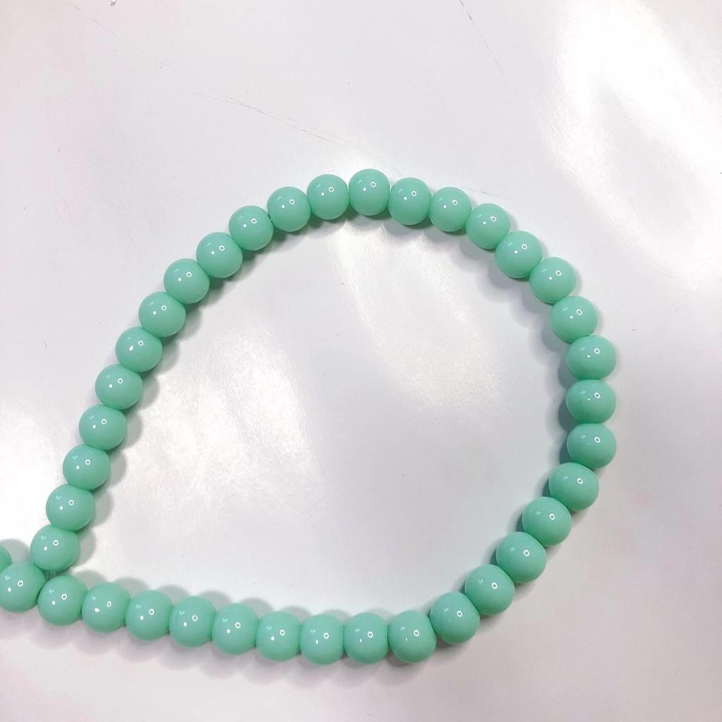 8mm Glossy Porcelain Crystal Beads for Handmade DIY Earrings & Bracelets