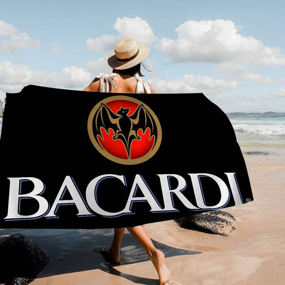 B-Bacardis Rum Große Mikrofaser Strandtücher Schnelltrocknendes Handtuch Sand Strandtücher Poolhandtuch für Reise Schwimmbad Yoga