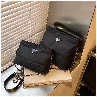 2025 New Versatile Oxford Cloth Chain Shoulder Messenger Bag Large Capacity Casual Diamond Bag
