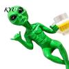 Decorative Alien Figures for E-sports Room Fuunny Statue, Green with Beer Glass Figurine, Home Office Desktop Ornament Bar Pub Game Shelf Workstation