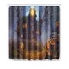 Halloween Shower Curtain Floor Mat Combination Four-Piece Set Kitchen Absorbent Non-Slip Carpet Bedroom Door Mat