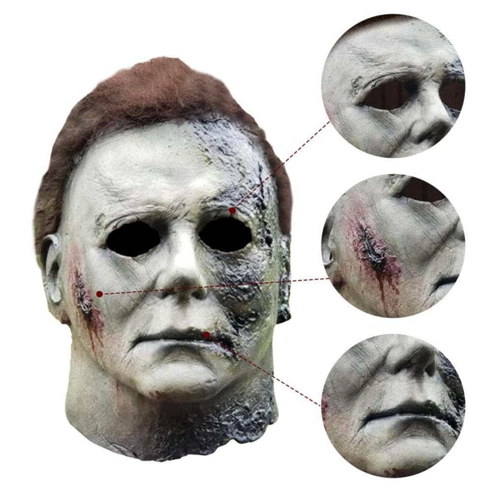 Realistická maska zabijáka Latexové Halloweenské masky Záludné hračky Maska Michaela Myerse Cosplay