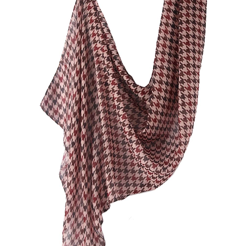 "Ethnic Watercolor Modal Cotton Shawl Satin Print Scarf for Women"