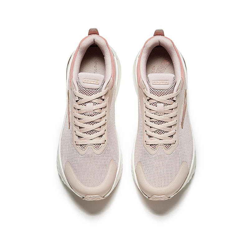 Anta Journey PG7 Cushioning Running Breathable Sports Low-Top Running Shoes Women Sneaker Lotus-Gray 122435519-2