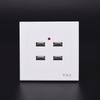 USB DC 2/3/4 /6Ports 5V 3.1A Electric Wall Charger Dock Station Socket Power Outlet Panel Plate Switch Power Adapter Plug