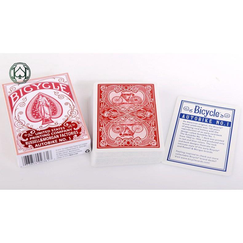 Bicycle AUTOBIKE No.1 Playing Cards Blue/Red Retro Deck Card Games Magic Tricks