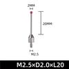 ABUL-4X M2.5 CNC Probe Measuring Tips 2Mm Stylus Ball Porcelain Shaft CNC Height Gauge Probe Measuring Probe CMM Machines A