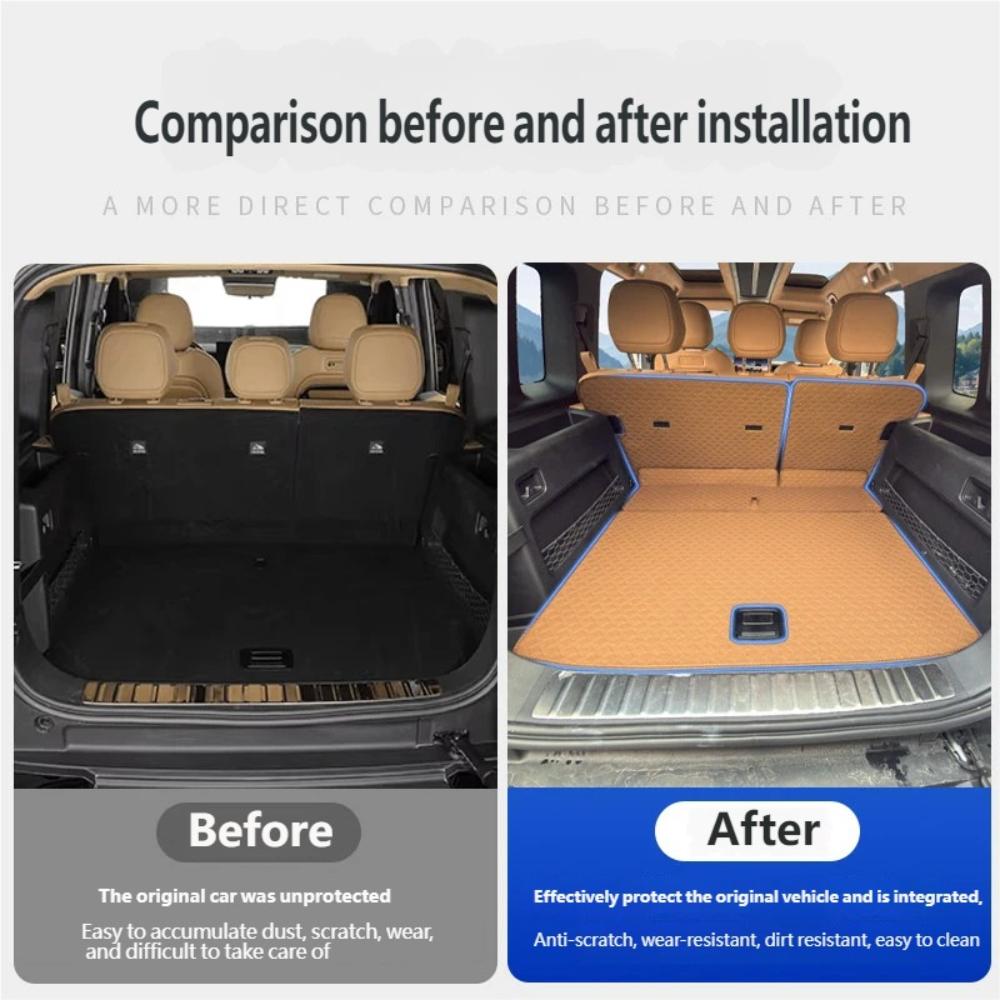 For Chery iCAR V27 2026+ Leather Trunk Mat Original Color Custom All-Encirclement Trunk Mat Rear Anti-Dirty Protector Pad