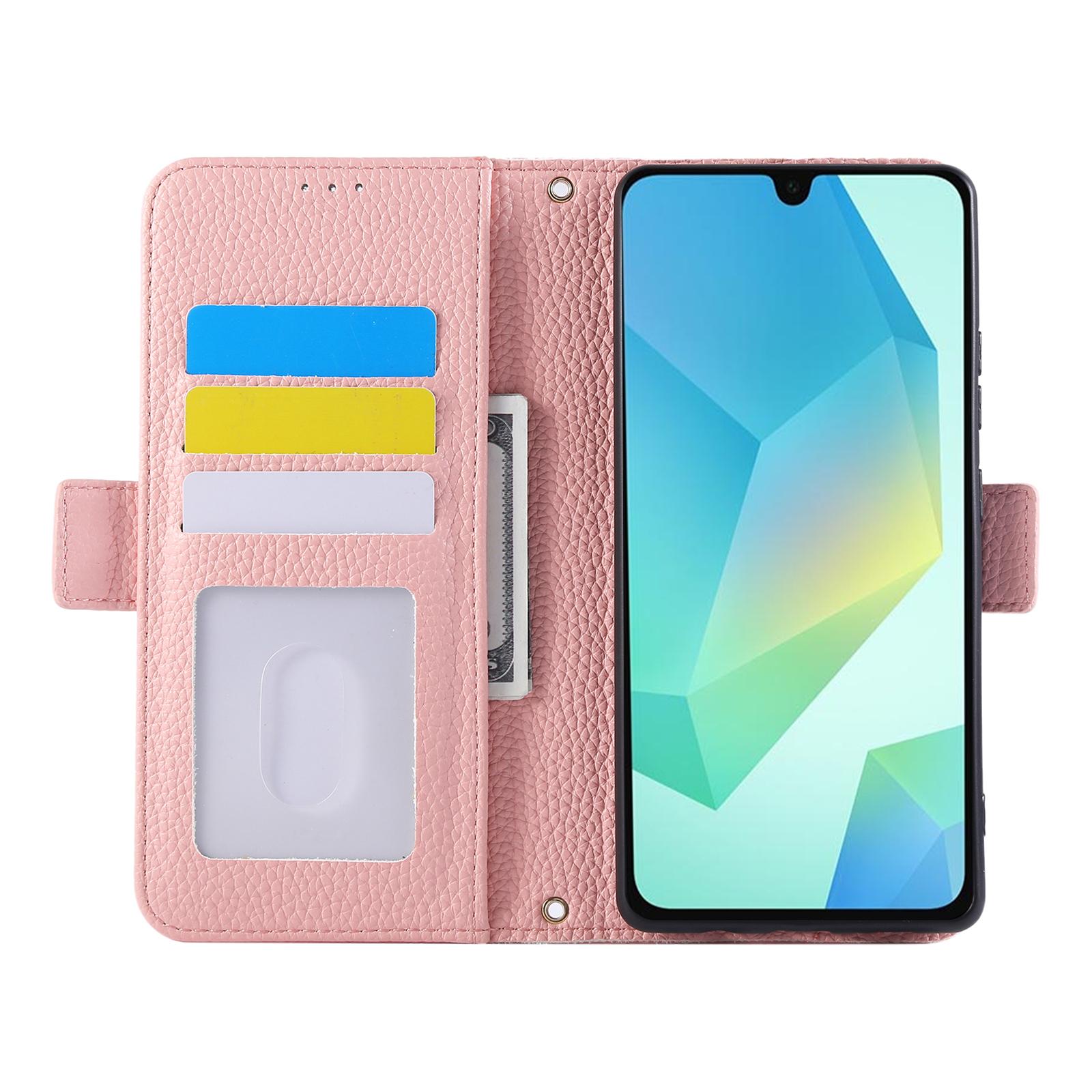 

Для Samsung Galaxy A16 5G/A16 4G Шкіряний чохол з RFID-блокуванням, протиударний чохол-гаманець для телефону з ремінцями Black