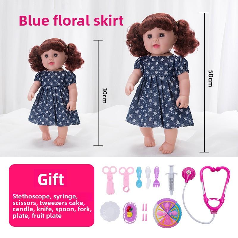 50 cm Simulering Babydukke Leke Myk Silikon Falsk Dukke Jentedukke Leke for Barn Gave