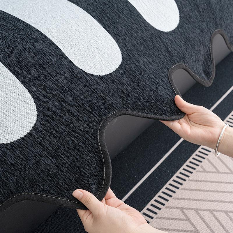 Four Seasons Universal Sofa Cushion New French Retro Straight Row Combination Fixed One-Piece Sofa Cushion