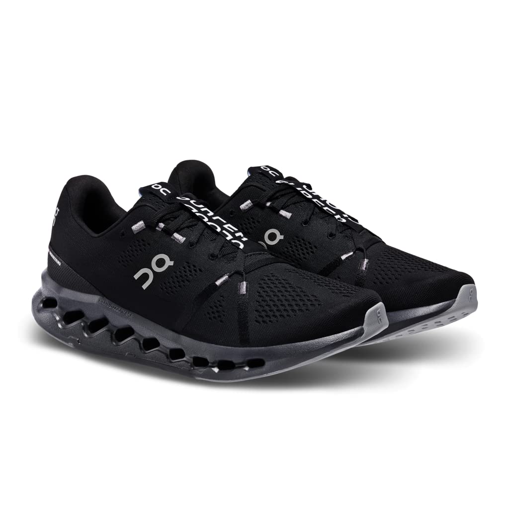 On Cloudsurfer All Black Running Size Women's Shoes, 22.5cm