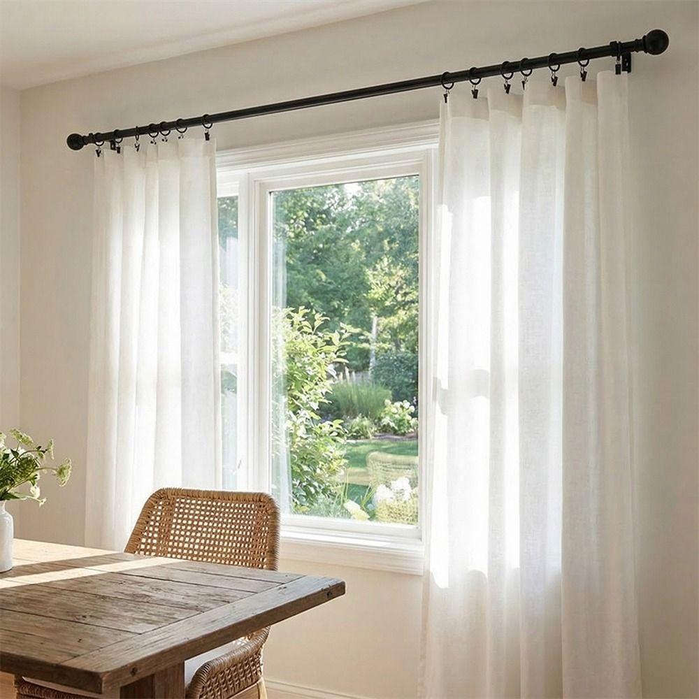 Low Noise Curtain Rings Heavy Duty Roman Circles Retro Hanging Hooks  For Curtains Rods