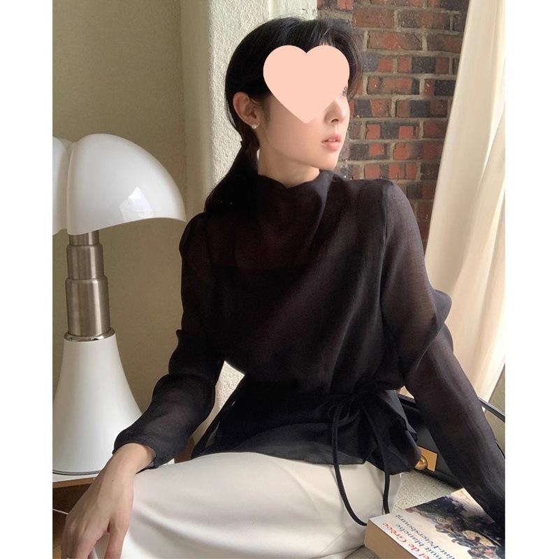 

Корейский Шик Осенний Комплект Майка и Рубашка с Длинным Рукавом One Size