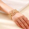 Flower Chunky Cuff Bangle Gold Color Open Cuff Bangle Flower Cuff Bangle  Party Accessories Gifts