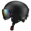 Full-Visor Ski Helmet With Integrated Goggles Adults Kids Winter Snow Sports Safety Headgear