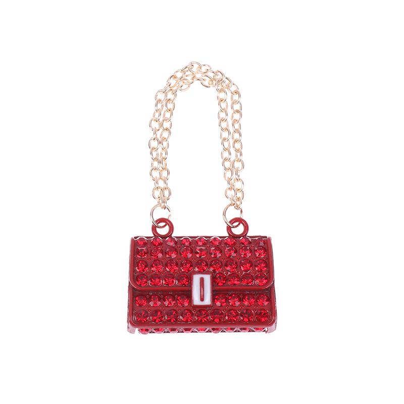 Fashionable Dollhouse Metal Chain Bag Pack Doll Bag Miniature Shopping Handbag For Clothes Accessories