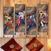 56 Ethnic Groups Silk Fabric Wall Art