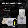 1Pcs USB Car LED Light Auto Interior Atmosphere Light Car Emblem Styling For Chevrolet Spark Silverado Trailblazer Cruze Captiva Lacetti