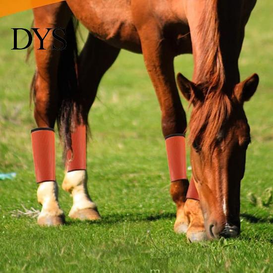 Horse Leg Leggings 4Pcs Summer Fly Boots Breathable Reduce Stomping Flies Bites Mesh Set Wrap Adjustable Guard Protective Cover Supplies Lightweight