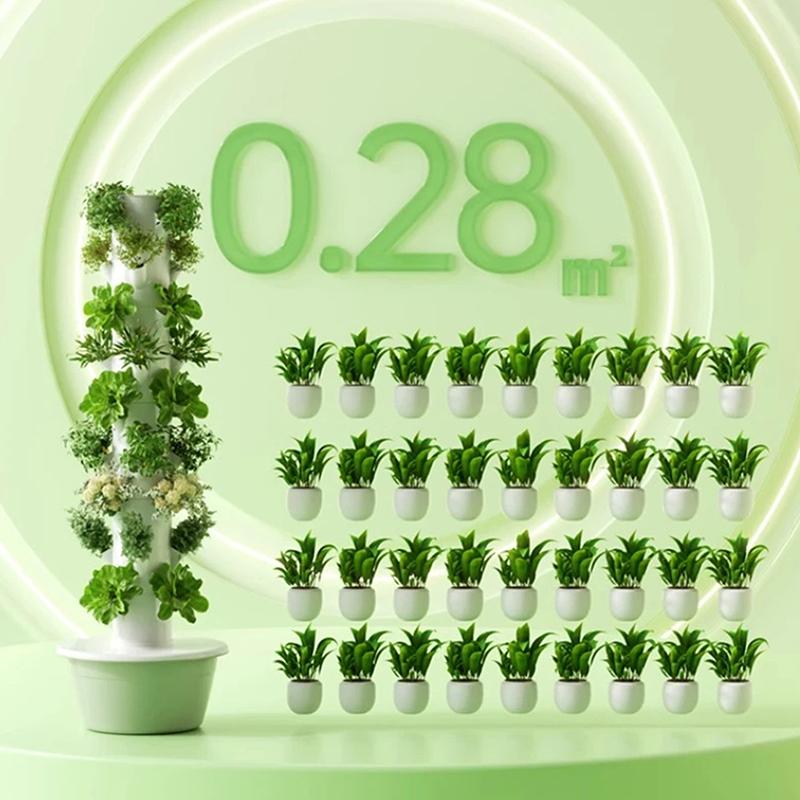 Hydroponic Growing System Indoor Outdoor Home Grow Herb Vertical Garden Tower Vegetable Planter Pot Kit Diy