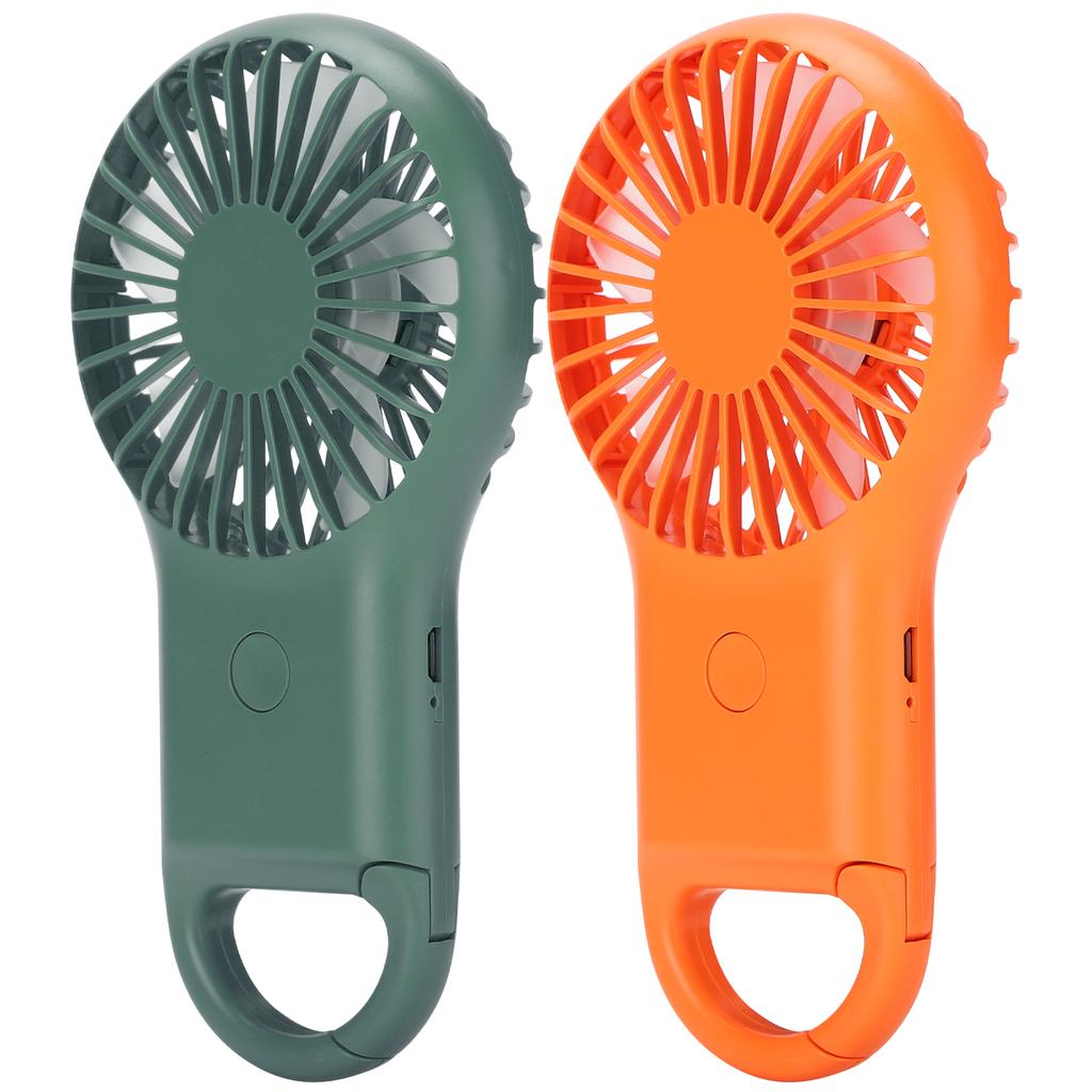 USB Charging Handheld Portable Fan 3 Speed Adjustable Mini Fashionable Carabiner Fan