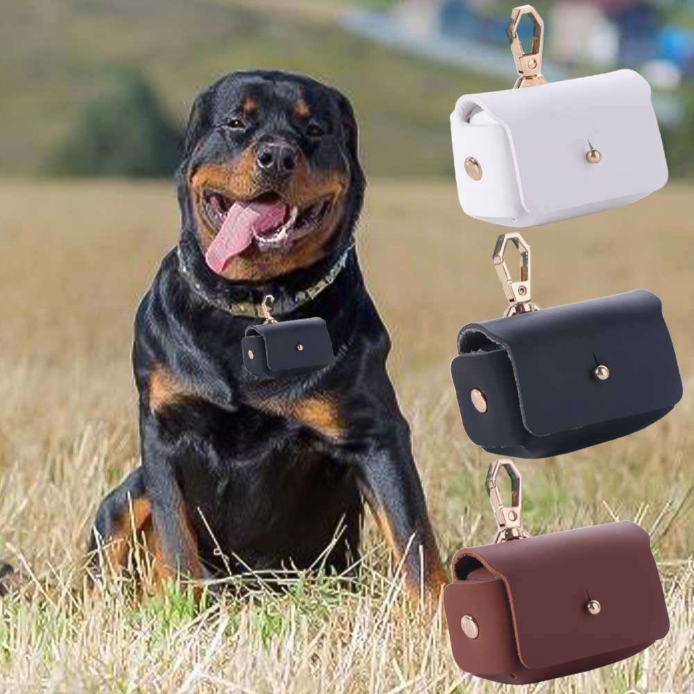 Durable Solid Color Dog Ring Storage Box Mini Fashion Ring Holder Personalized Anti Lost Ring Bearer Pouch Pet