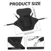 Kayak Seat Adjustable Padded Boat Seat Comfortable Seating Replacement with Storage Bag Stand for Adults Outdoor Kayaking