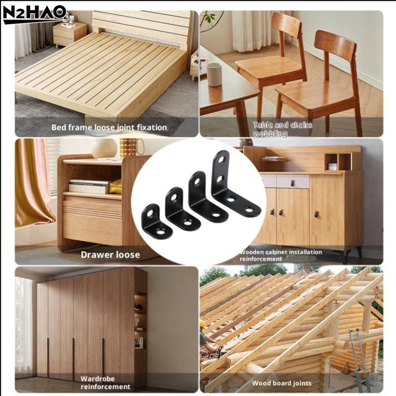 10/20PCS Furniture Support,Shelf Support Angle Bracket Steel Right Shelf Support Corner Bracket 90° Furniture L/I Shape Bracket