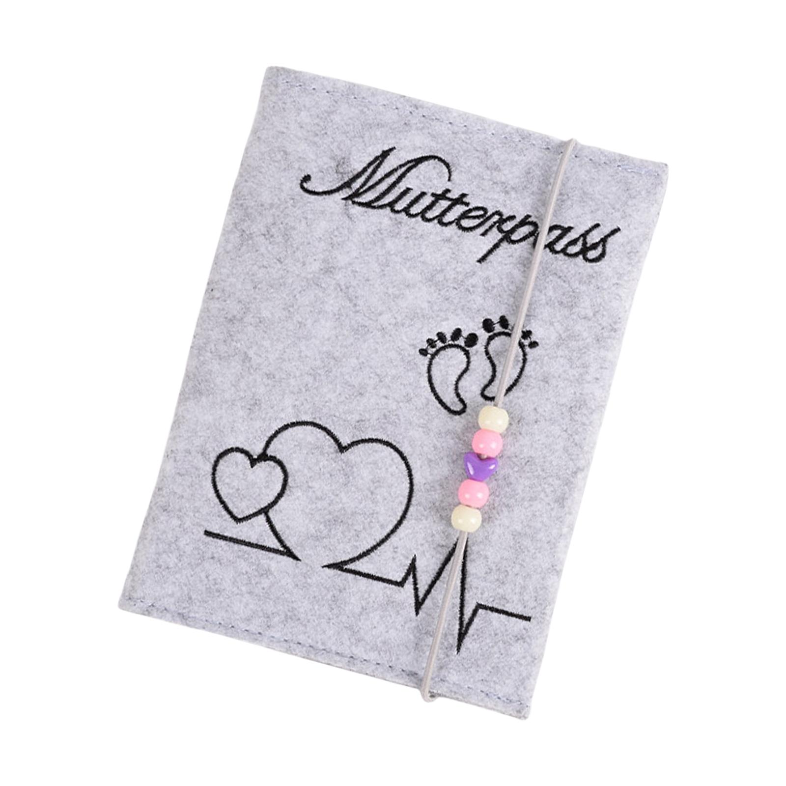 

Фетровый держатель для документов для беременных, отделение для УЗИ-снимка, место для хранения немецкого паспорта, карт вакцинации и страхования B