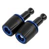 Universal Slider Frame Sliders Crash Pad Protector 10mm Screw for Kawasaki Z125 Yamaha (Blue)