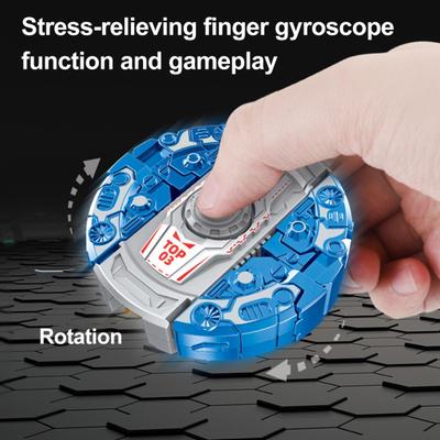 Transforming Robot Dinosaur Spinner Toy Stress Anxiety Relief Simulated Dino Spinning Toy Kids Teens Adults Fingertip Gyroscope Fidget Toy