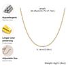 Two Tone Beaded Chain Necklace for Women,Stainless Steel Olive Bead Chain Necklace, 18K Gold PVD Plated,Fashion Jewelry Gifts
