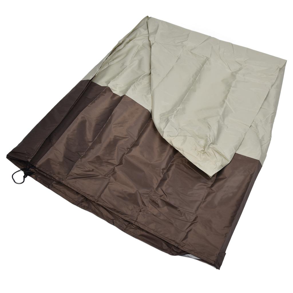 Garden Fountain Cover 210D Silver Coated Oxford Cloth Waterproof Statue Protective Cover for Outdoor PatioBeige and