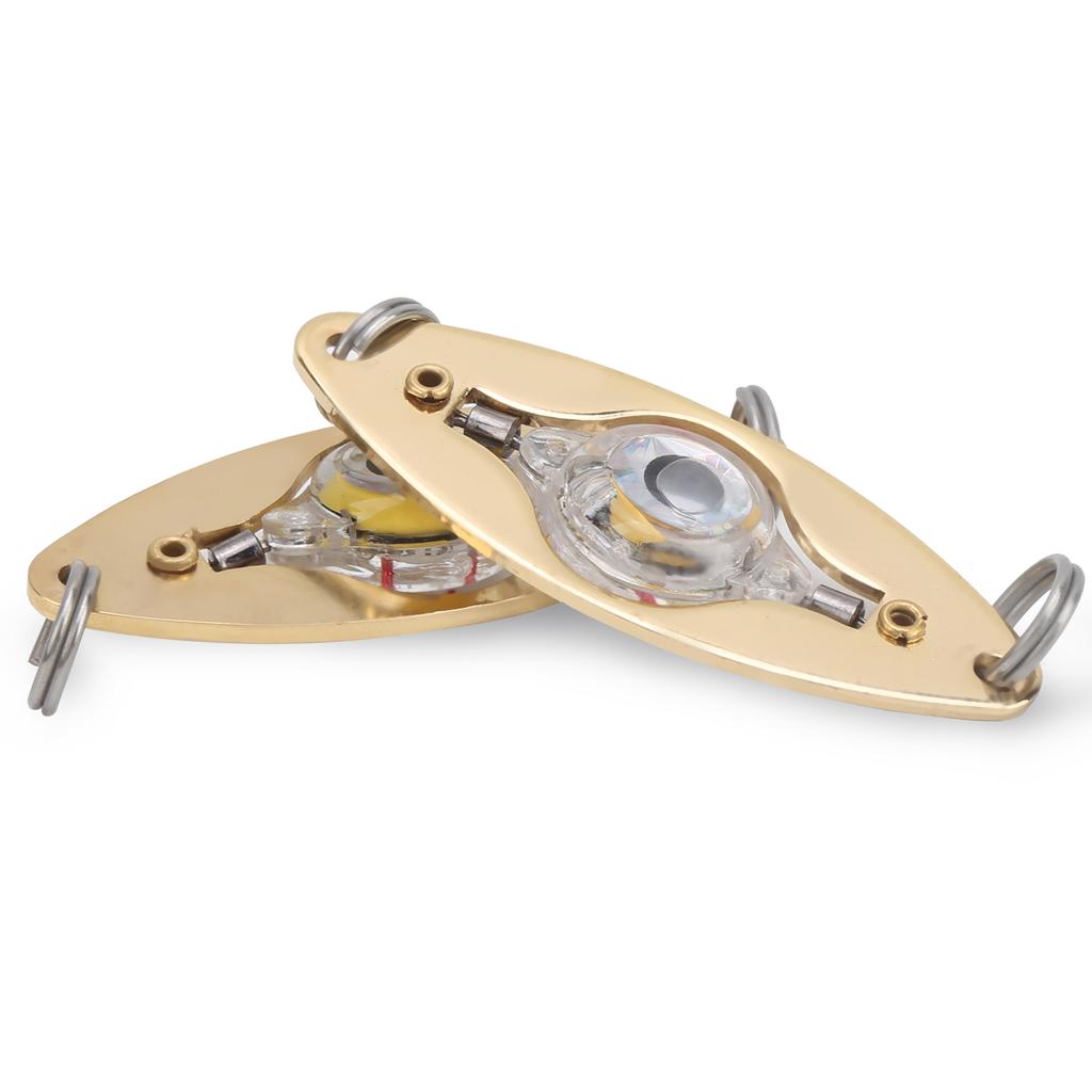 2Pcs Fishing LED Lure Light Eye Shape Colorful Flashing Light Bait Underwater Lure Lamp