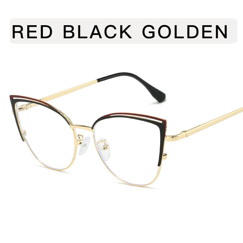 Cat Eye Shape Woman's Eyeglasses European American Stylish Women's Glasses Blue Light Blocking Eyeglass Frame