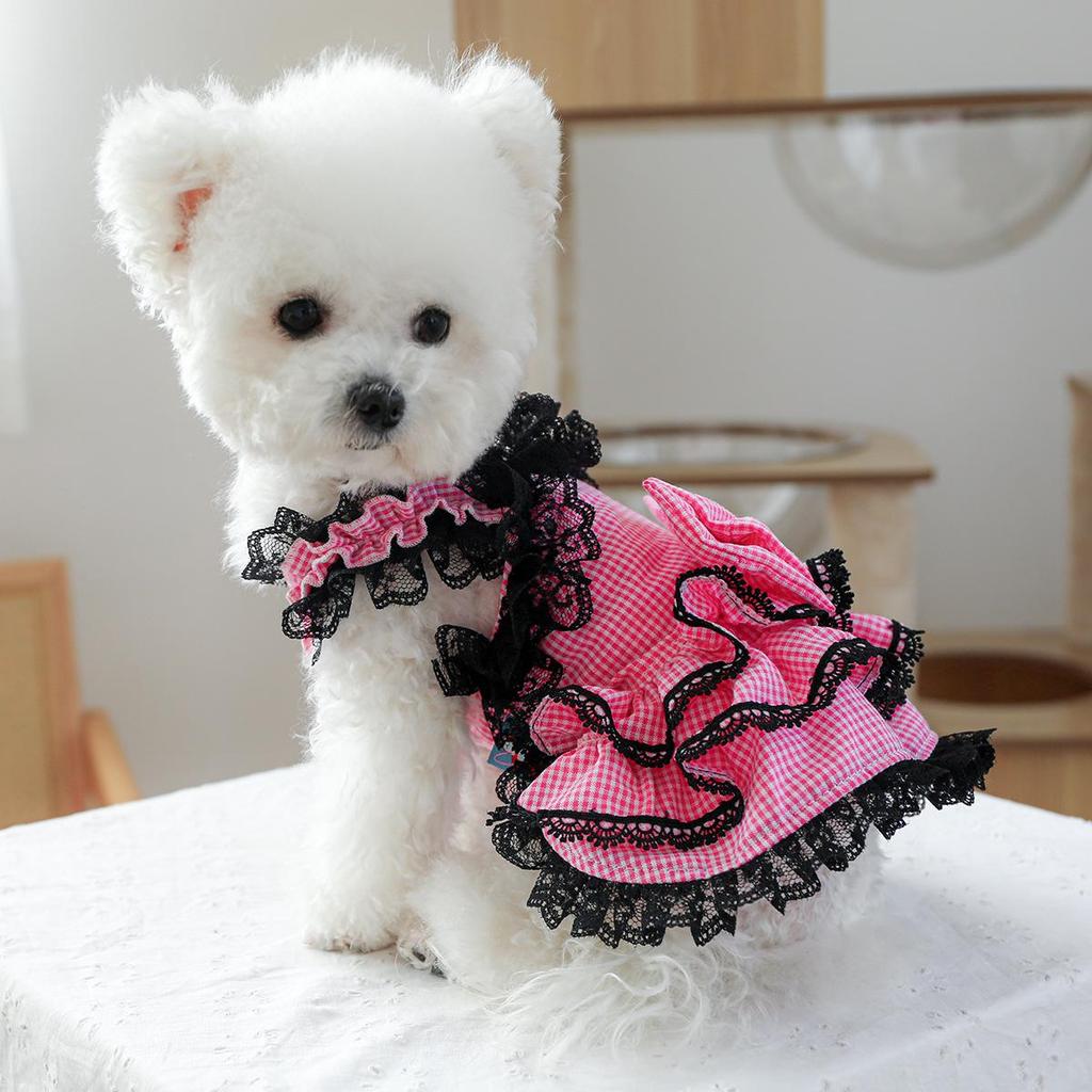 Pet Circle Lace Bobo Pink Princess Dress for Small To Medium Dogs