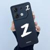 For Infinix GT 10 Pro X6739 Phone Case Lucky Initial Letter Matte Soft Silicone Shell For InfinixGT 10Pro GT10 Pro Cover Casing