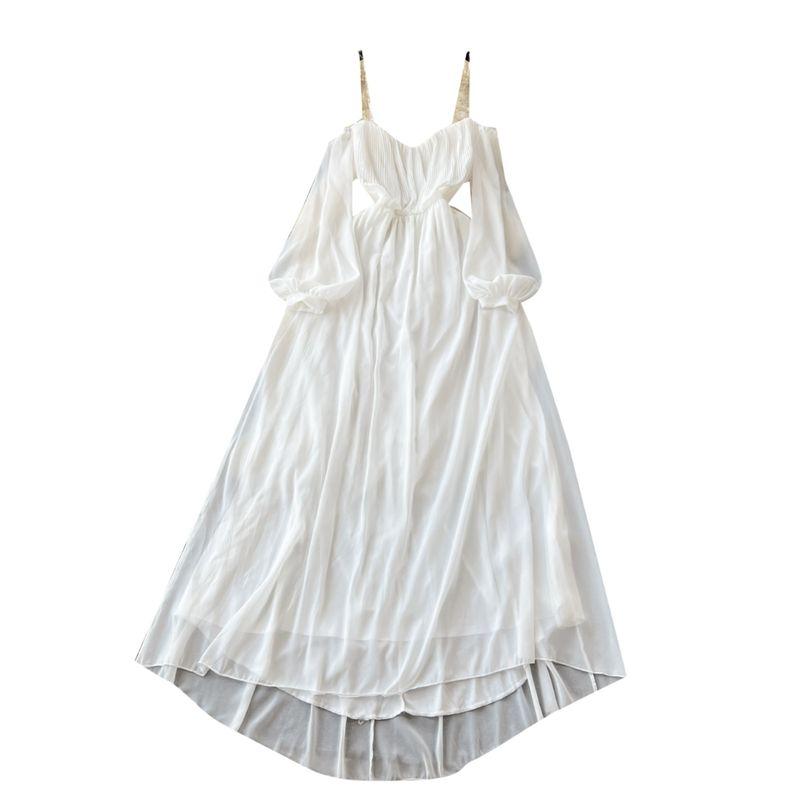 Accessible Luxury French Dress High Waist Slimming Long Tube Top