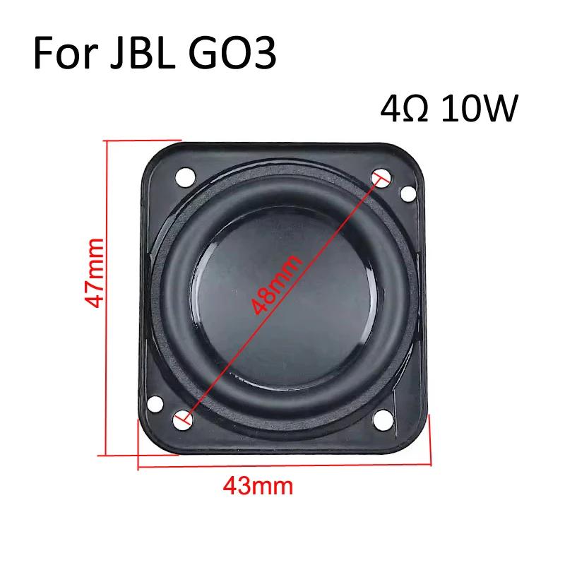 1Pcs 1.75Inch 4Ohm 10W Waterproof HIFI Speaker Unit Repair Replacement Parts Suitable for JBL GO3