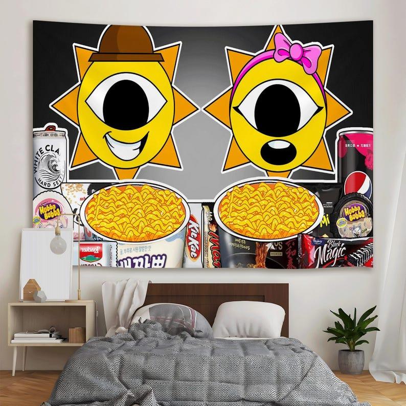 Mr. Sun s Family Convenience Store tapestry 75x100 чёрный
